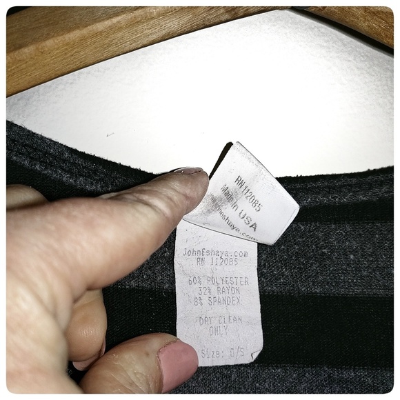 JET John Eshaya Striped Long Sleeve Cardigan Black - Picture 6 of 6